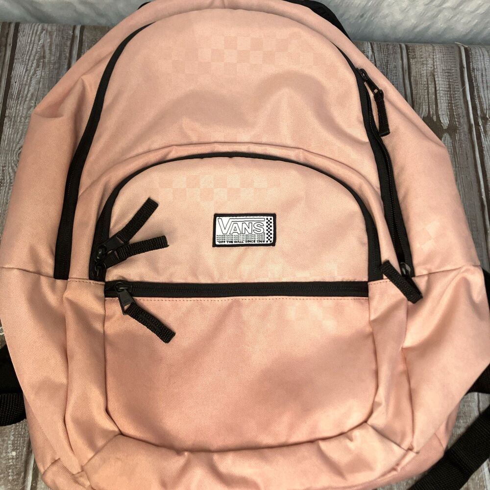 Vans Off The Wall Light Pink Backpack 17”x12”